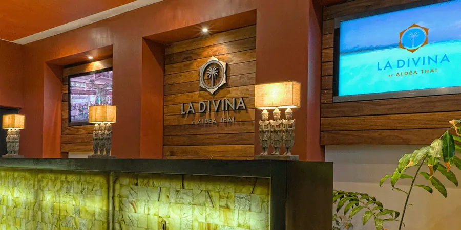 LA Divina by Aldea Thai brand imagery — social media campaign by Exclusive AI